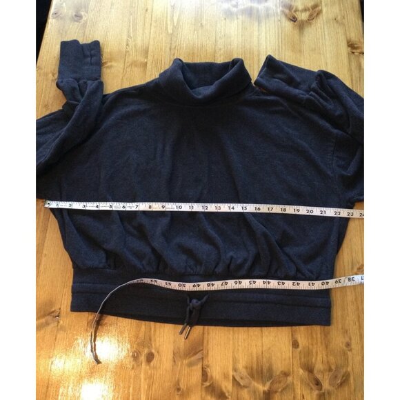 Sweaty Betty Melody Luxe Fleece Pullover Sweatshirt Top Size 10 L Turtleneck - Picture 6 of 7